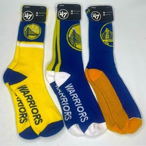 NBA Golden State Warriors athletic crew socks